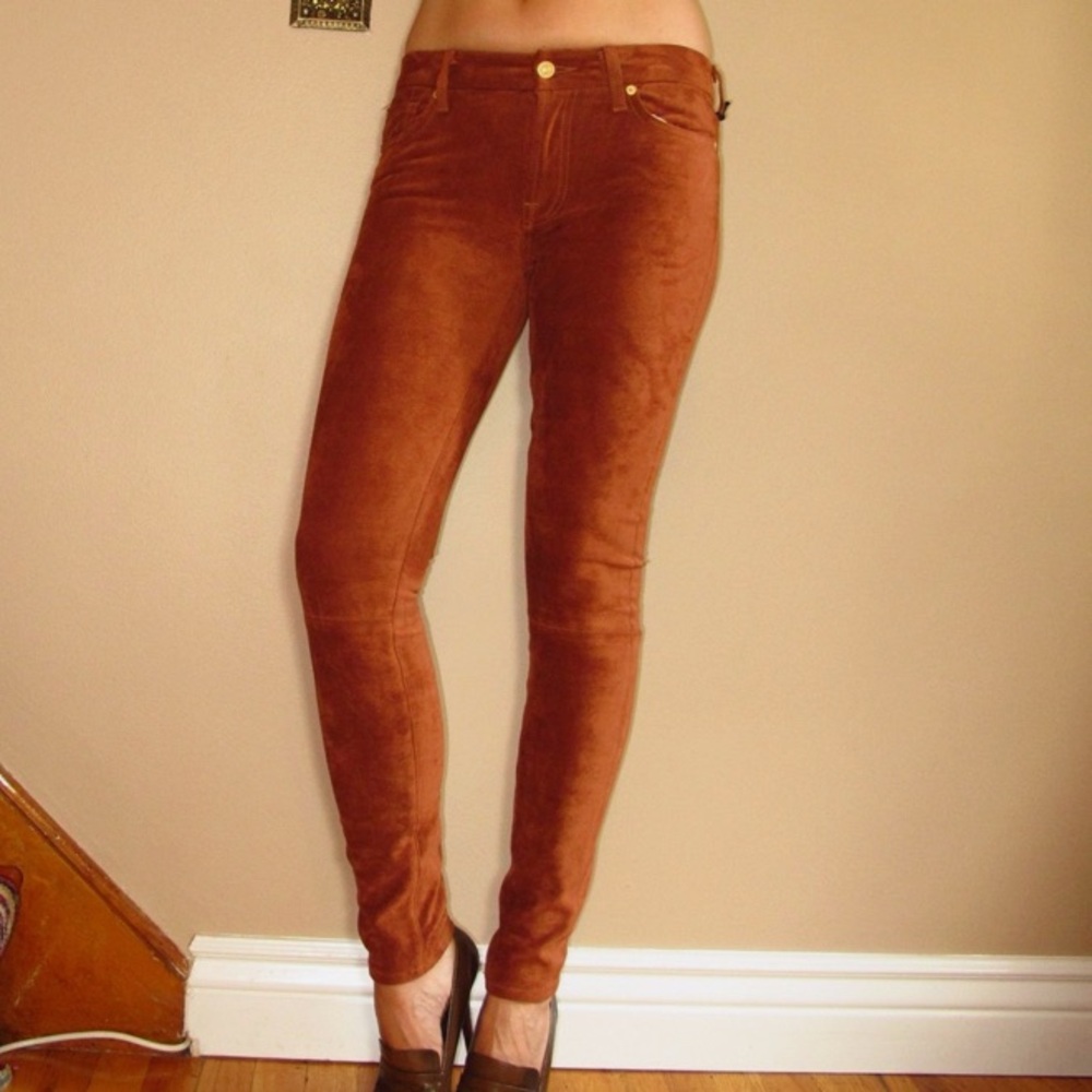 7 for all mankind velvet jeans.